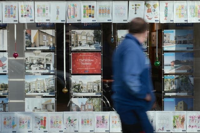 <p>The average UK house price last month was just over £100 away from a record high, according to Halifax (Anthony Devlin/PA)</p>