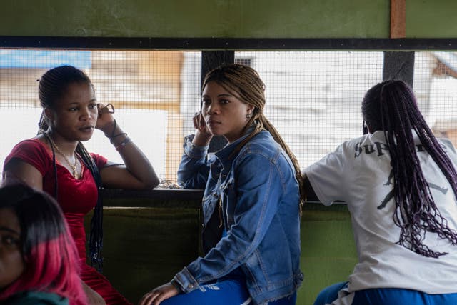 <p>Sex workers listen to a briefing on mpox Wednesday, September 4, 2024 in a bar in Kamituga, eastern Congo</p>
