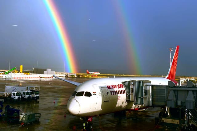 <p>File. An Air India aircraft is seen parked at Charles de Gaulle Airport in Paris, France, on 9 August 2024</p>