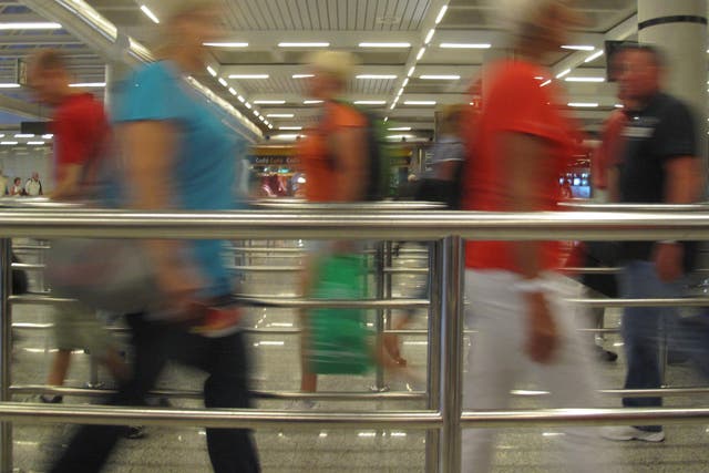 <p>Airport check: ‘airside’ transit passsengers at Heathrow will need an online permit </p>
