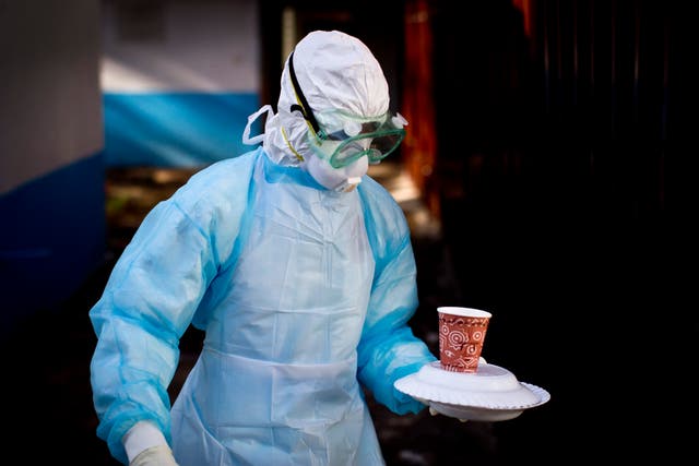 <p>A medical worker from the Infection Prevention and Control unit, Kenya </p>
