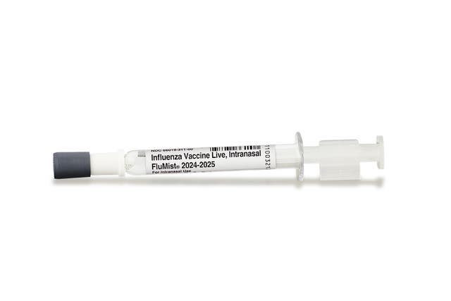 <p>An image shows AstraZeneca’s nasal spray, FluMist. FluMist is the first <a href=flu-vaccine-pandemics-influenza-covid-b2233140.html>influenza vaccine</a> approved to be administered by one’s self or using a caregiver. The Food and Drug Administration says its approval could provide convenience and flexibility for Americans.</p>