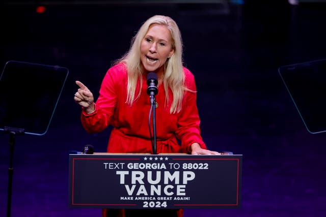 <p>House Republicans are becoming more and more frustrated with their colleague Marjorie Taylor Greene and her bizarre claims that Democrats are ‘controlling the weather’ following the recent devastation caused by hurricanes in the southeastern US</p>