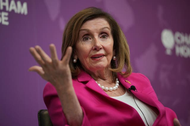 <p>Nancy Pelosi revealed in a recent interview she doesn’t like to say Donald Trump’s name, comparing it to a swear word</p>