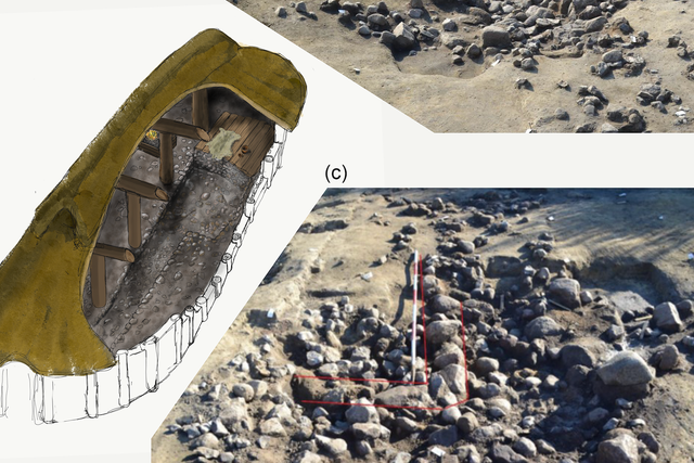 <p>Artist’s image of the cellar found at an archaeological site in Denmark</p>