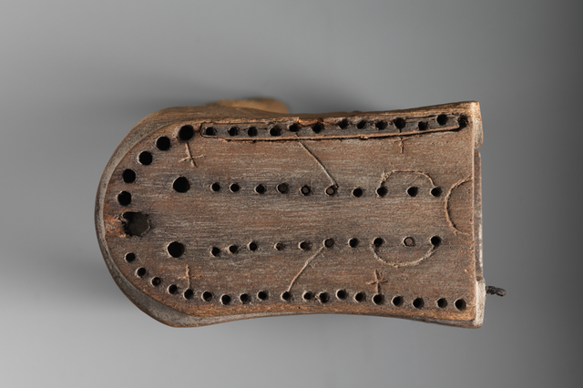 <p>Game of fifty-eight holes board from Tomb 312 at el-Asasif, Egypt</p>